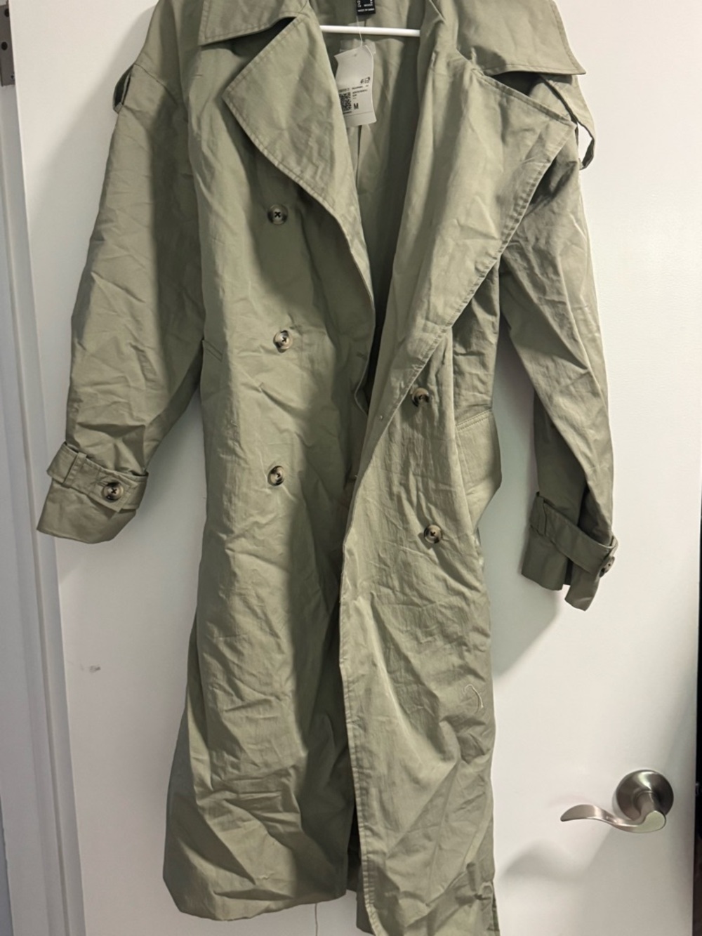 Forever 21 Light Olive Green Trench Coat
